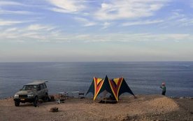 Econyl stretch sunshades beach tents